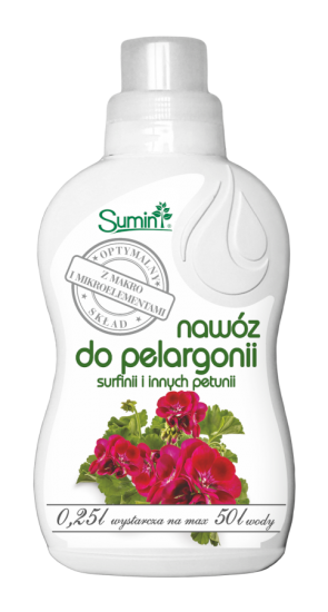 Nawóz chelatowany płynny do Pelargonii SUMIN 0,25L - Kliknij na obrazek aby go zamknąć