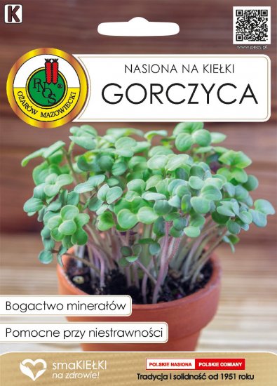 Nasiona na kiełki Gorczyca PNOS 30g - Kliknij na obrazek aby go zamknąć