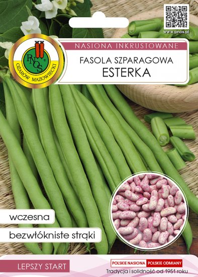 Fasola Esterka szparagowa zaprawiana nasiona 30g PNOS - Kliknij na obrazek aby go zamknąć