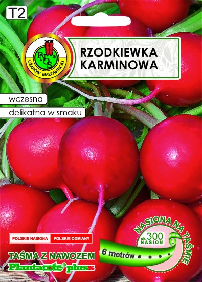 Rzodkiewka Karminowa nasiona na taśmie+nawóz PNOS - Kliknij na obrazek aby go zamknąć