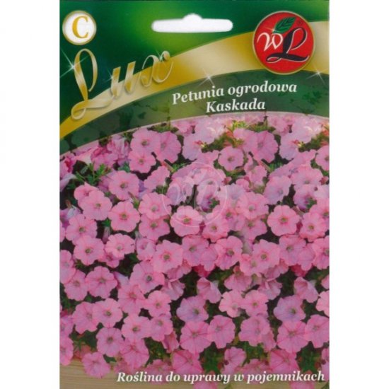 Petunia ogrodowa Kaskada- różowa LUX nasiona 0,02g LEGUTKO - Kliknij na obrazek aby go zamknąć