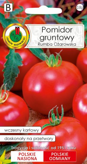 Pomidor Rumba Ożarowska gruntowy wczesny nasiona 1g PNOS - Kliknij na obrazek aby go zamknąć