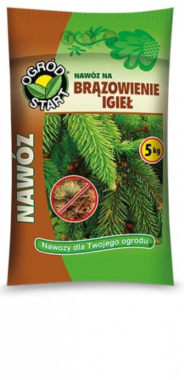 Nawóz Iglak Thuja Tui na brązowienie igieł Iglaki Ogród Start 5 kg - Kliknij na obrazek aby go zamknąć