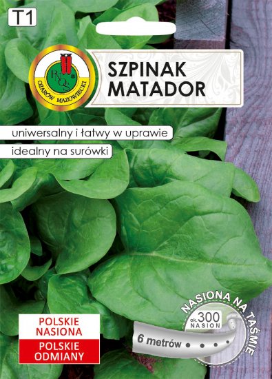 Szpinak Matador nasiona na taśmie PNOS 6m - Kliknij na obrazek aby go zamknąć