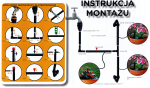 ZESTAW kroplujący do 30 doniczek nawadnianie taras