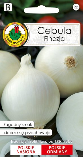 Cebula Finezja biała łagodny smak nasiona 5g PNOS - Kliknij na obrazek aby go zamknąć