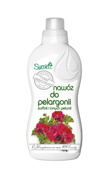 Nawóz chelatowany płynny do Pelargonii SUMIN 0,5L - Kliknij na obrazek aby go zamknąć