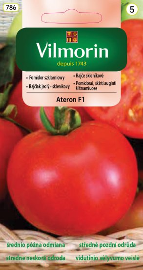 Pomidor Ateron szklarniowy do szklarni i tuneli F1 nasiona 0,2g VILMORIN - Kliknij na obrazek aby go zamknąć