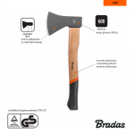 Siekiera BRADAS uniwersalna 600g Wood bukowe