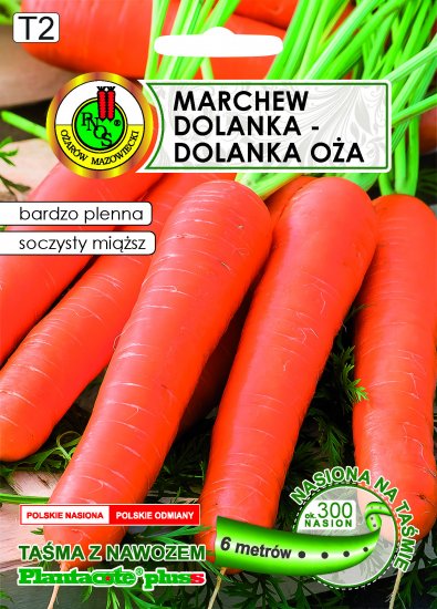 Marchew Dolanka nasiona na taśmie + nawóz PNOS 6m - Kliknij na obrazek aby go zamknąć