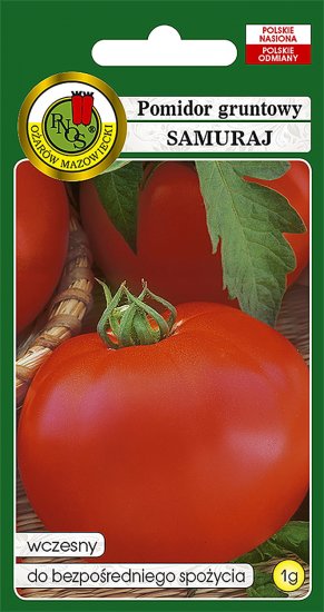 Pomidor Samuraj gruntowy wczesny łatwy w uprawie nasiona 1g PNOS - Kliknij na obrazek aby go zamknąć