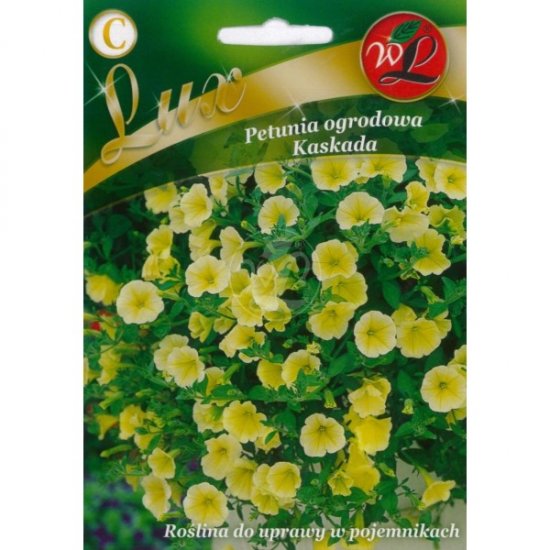 Petunia ogrodowa Kaskada- żółta LUX nasiona 0,02g LEGUTKO - Kliknij na obrazek aby go zamknąć