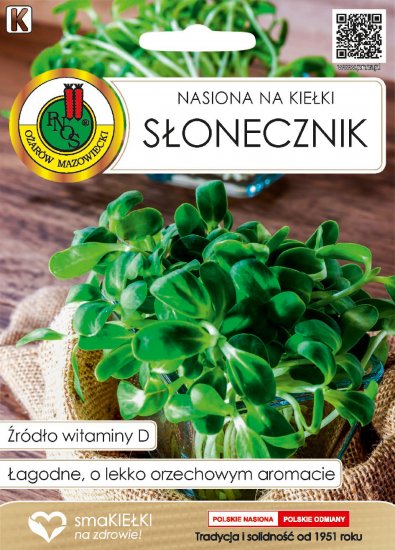 Nasiona na kiełki Słonecznik PNOS 250g - Kliknij na obrazek aby go zamknąć