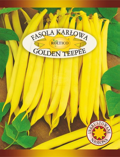 Fasola Golden Teepee szparagowa nasiona inkrustowane zaprawiane 30g ROLTICO - Kliknij na obrazek aby go zamknąć