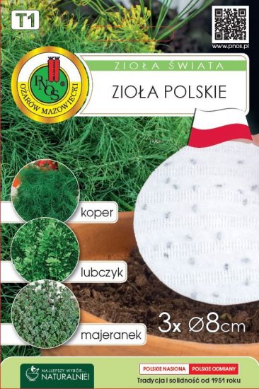 Zioła Świata - Zioła Polskie 3x8cm krążek PNOS - Kliknij na obrazek aby go zamknąć