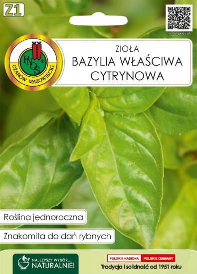 Bazylia Cytrynowa zioła nasiona ziół PNOS 0,5g - Kliknij na obrazek aby go zamknąć