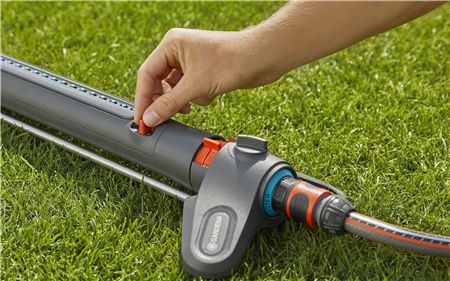 GARDENA Zraszacz wahadłowy AquaZoom S 9-150m2 10x15m 5 lat GWARANCJI 18710