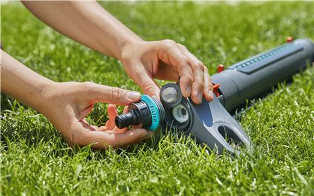 GARDENA Zraszacz wahadłowy AquaZoom S 9-150m2 10x15m 5 lat GWARANCJI 18710