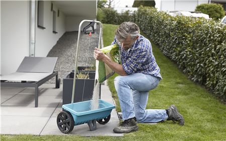GARDENA 432 Siewnik uniwersalny L rozsiewacz do nawozów trawy soli