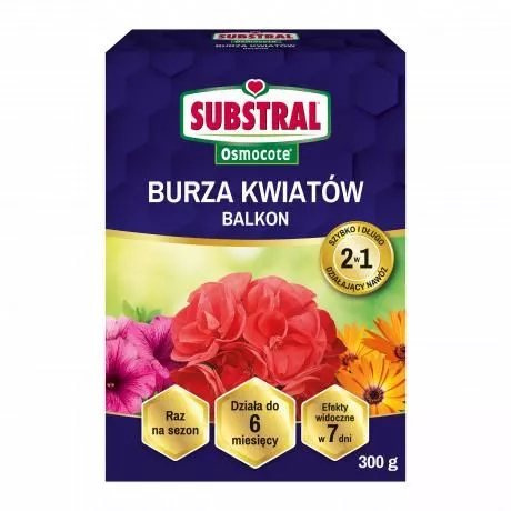 Nawóz OSMOCOTE Burza Kwiatów SUBSTRAL 300g 2w1 Szybko Długo Działający