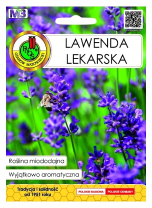 Lawenda lekarska roślina miododajna nasiona 0,2g PNOS - Kliknij na obrazek aby go zamknąć