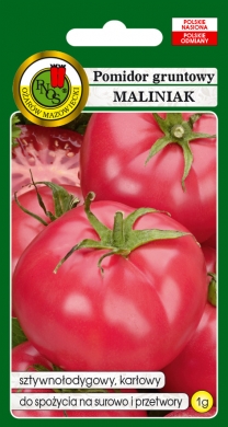 Pomidor Maliniak gruntowy malinowy owoc nawet do 23cm nasiona 1g PNOS - Kliknij na obrazek aby go zamknąć