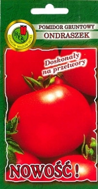 Pomidor Ondraszek gruntowy spłaszczony bez piętki nasiona 1g PNOS - Kliknij na obrazek aby go zamknąć