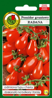 Pomidor Radana koktajlowy gruszkowy na balkon i taras nasiona 0,3g PNOS - Kliknij na obrazek aby go zamknąć