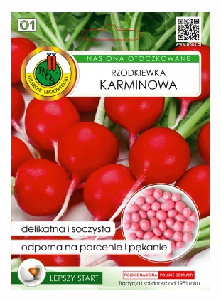 Rzodkiewka Karminowa nasiona otoczkowane 200n PNOS - Kliknij na obrazek aby go zamknąć