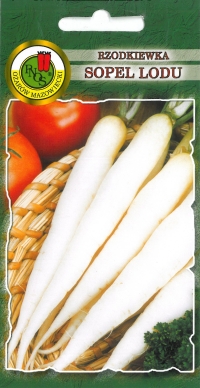 Rzodkiewka Sopel Lodu biała podłużna nasiona 10g PNOS - Kliknij na obrazek aby go zamknąć