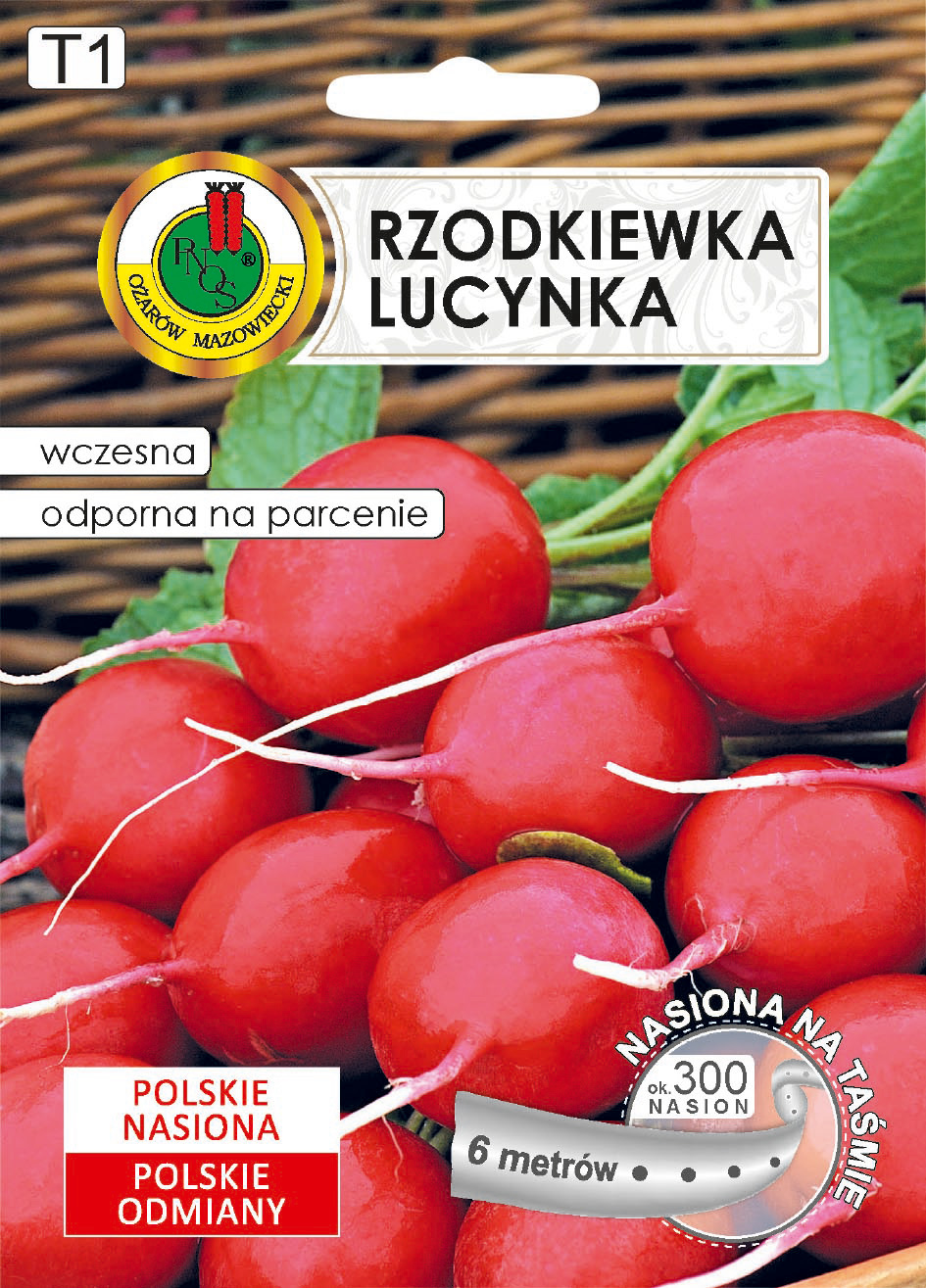 Rzodkiewka Lucynka nasiona na taśmie PNOS 6m