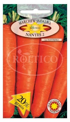 Marchew Nantes 2 Nantejska nasiona inkrustowane zaprawiane 5g ROLTICO - Kliknij na obrazek aby go zamknąć